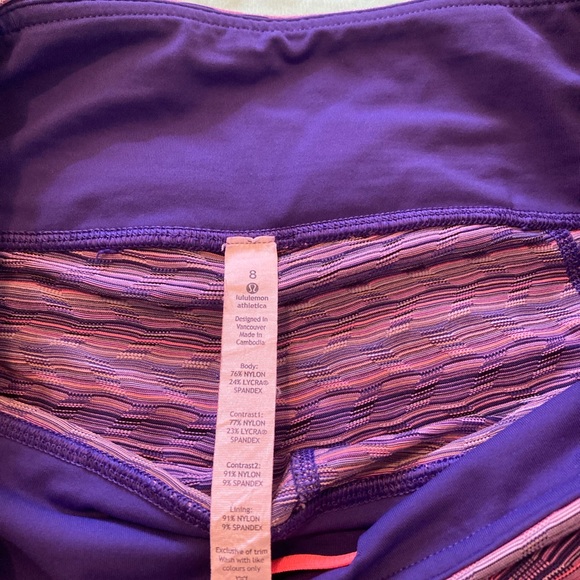 Lululemon Run: Inspire Crop II *All Luxtreme Space Dye Twist Iris Flower Pink - Picture 13 of 17